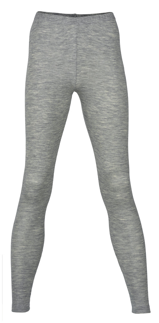 NEU: Wolle/Seide Leggings für Damen in Grau Mélange von Engel Naturtextilien