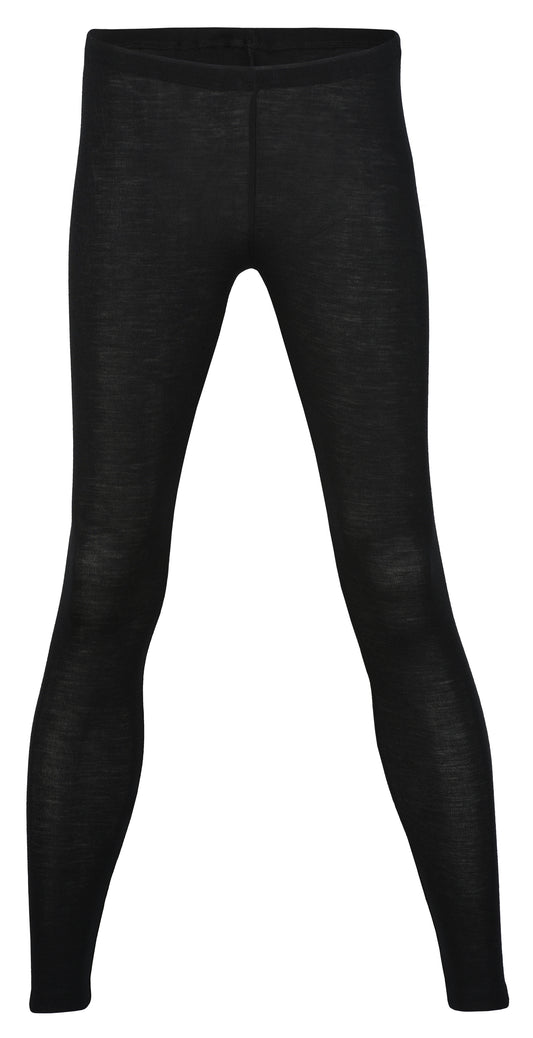 Wolle/Seide Leggings für Damen in Schwarz von Engel Naturtextilien