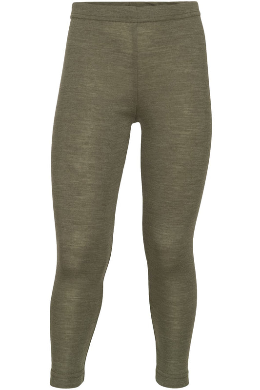 Leggings Wolle/Seide uni Olive von Engel Naturtextilien