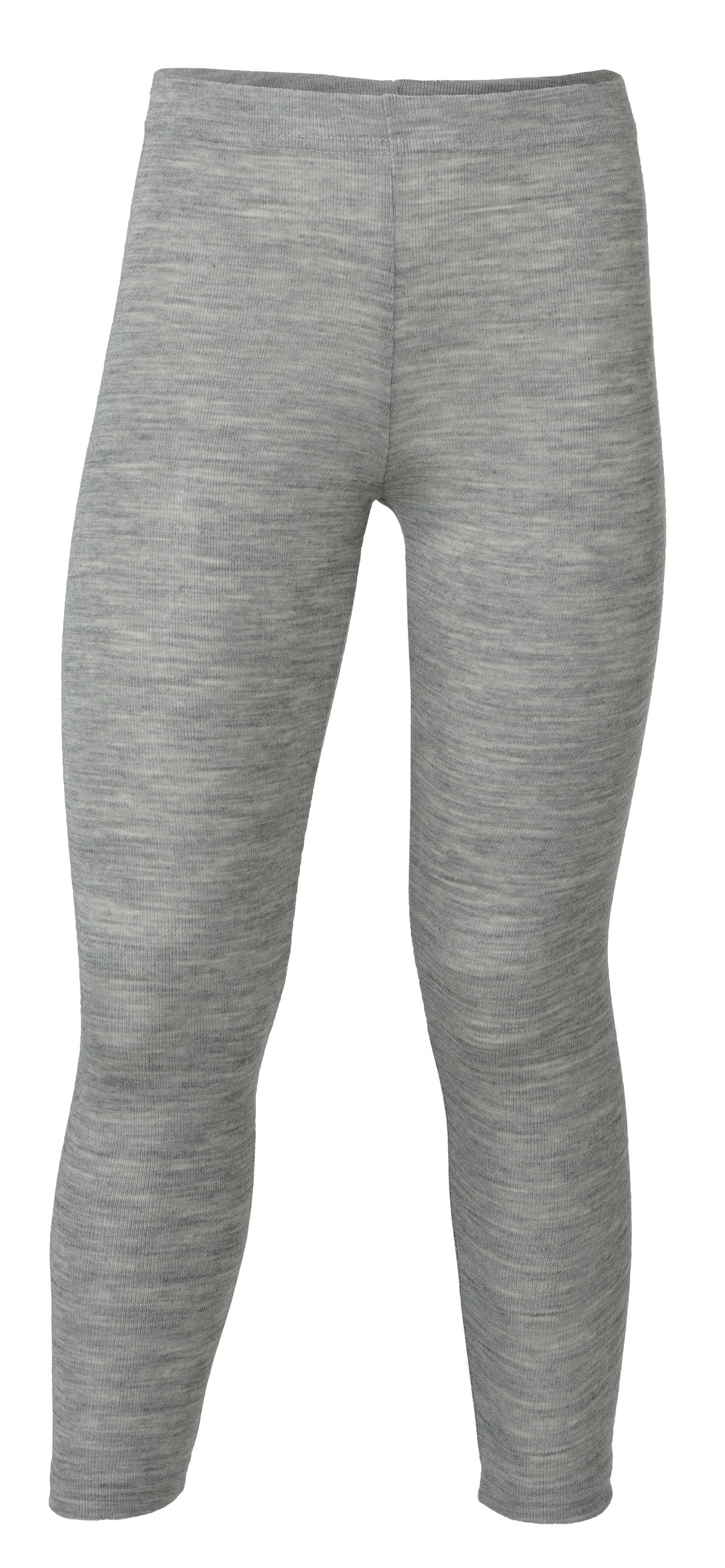 Leggings Wolle/Seide uni Grau