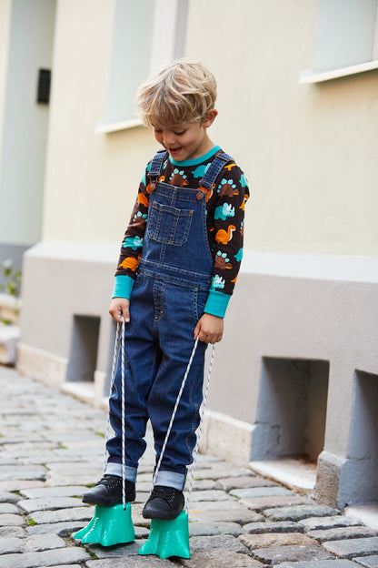 Jeans-Latzhose von Maxomorra