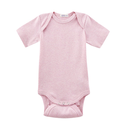Kurzarm-Body uni rosa von Living Craft