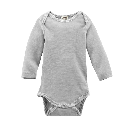Body Wolle/Seide in grau meliert von Living Craft