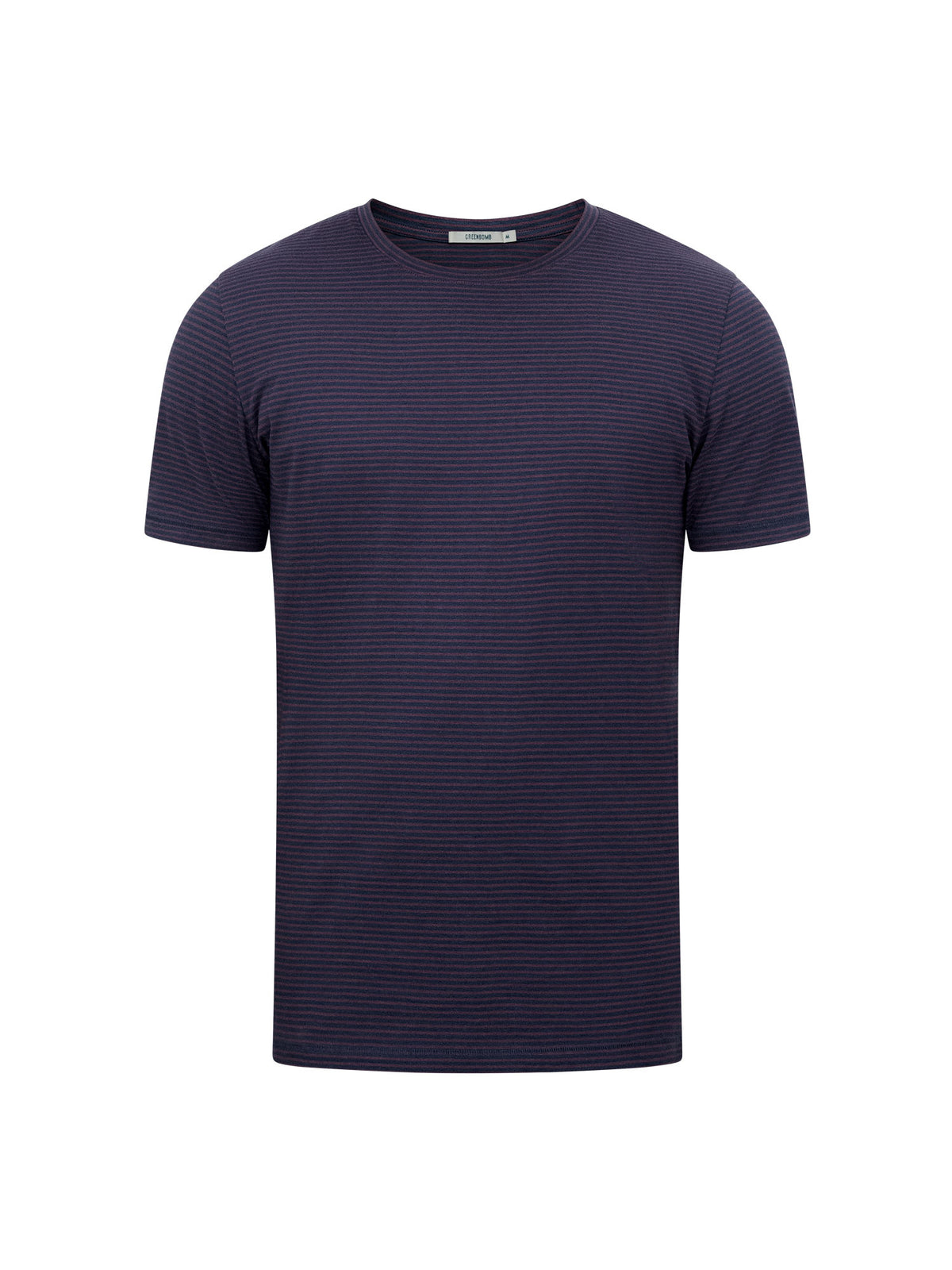 T-shirt gestreift Navy/Dunkelrot von Greenbomb