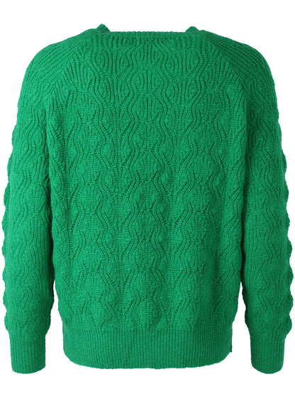 Wollpullover in Grassgrün von Danefae