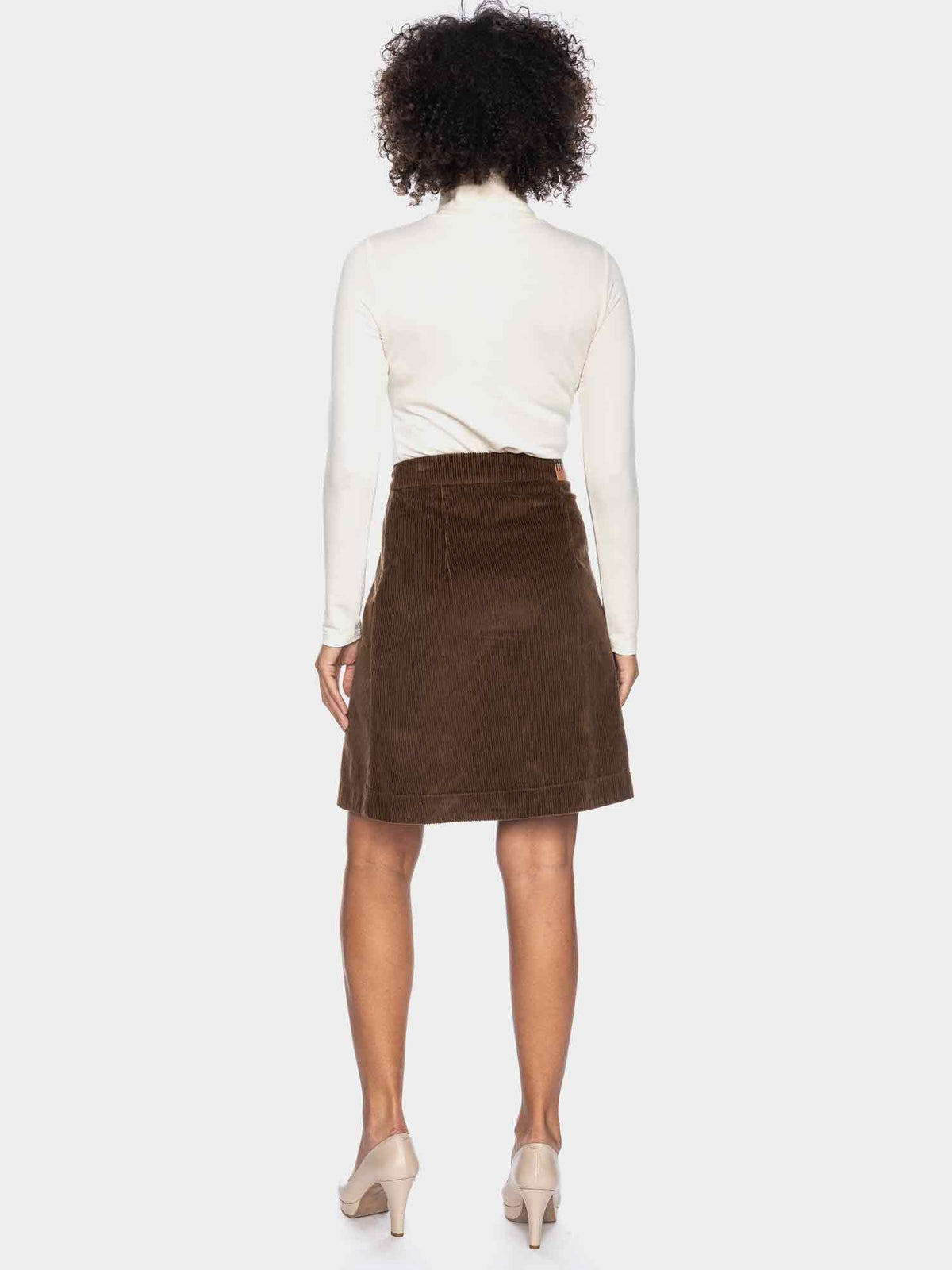 SALE -50%: Cord-Wickeljupe für Damen in Schokoladebraun von ATO