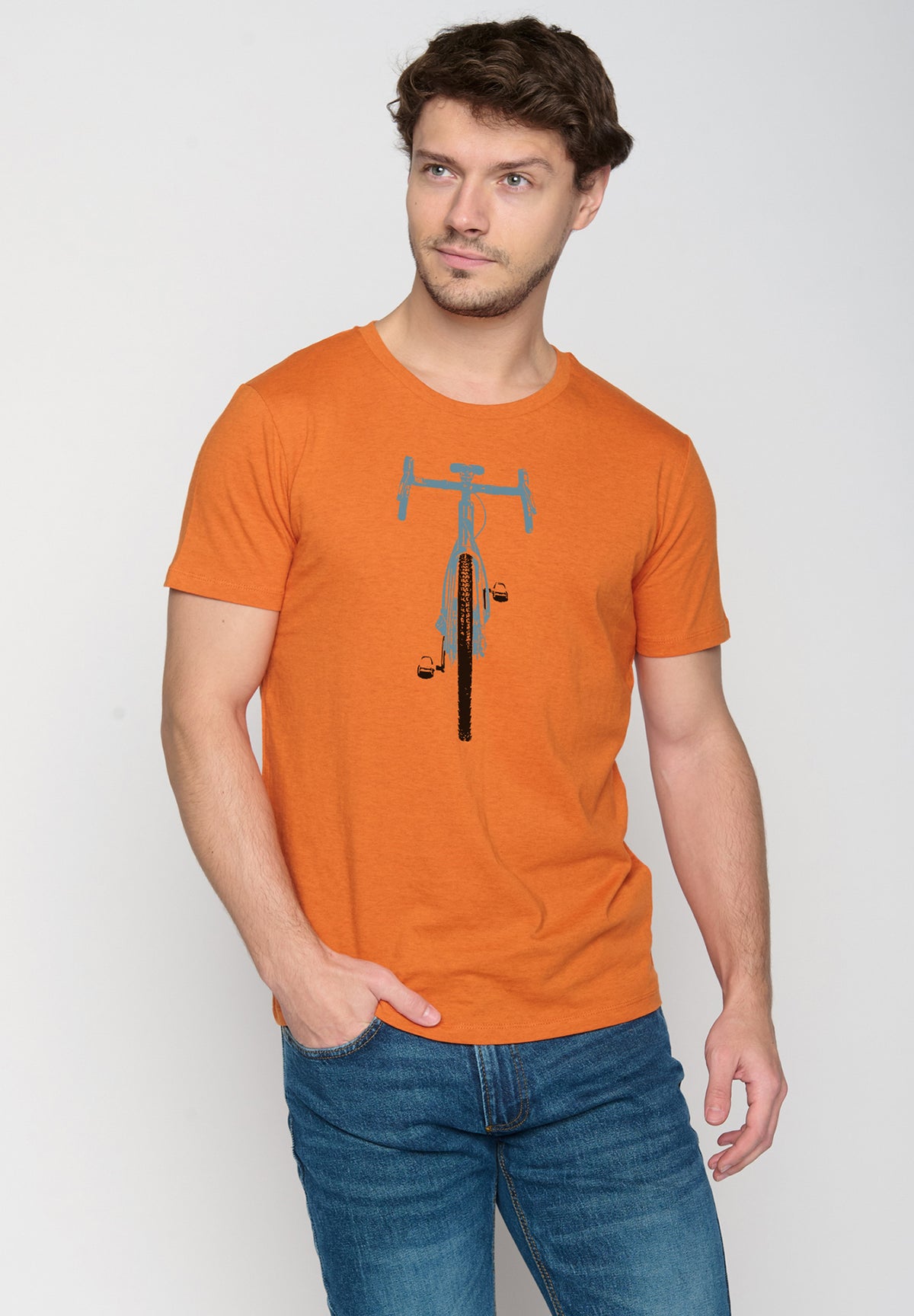 T-shirt Bike Orange Greenbomb