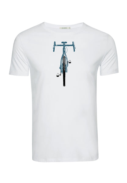 T-shirt Bike Weiss Greenbomb