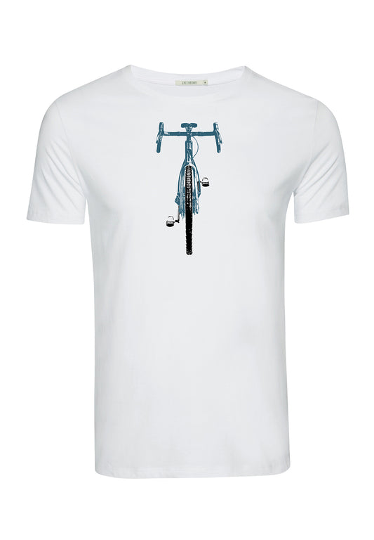 T-shirt Bike Weiss Greenbomb