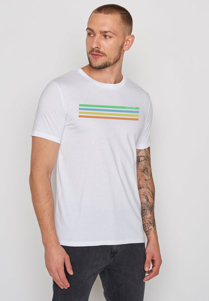 SALE: T-shirt Cyclist auf Weiss von Greenbomb