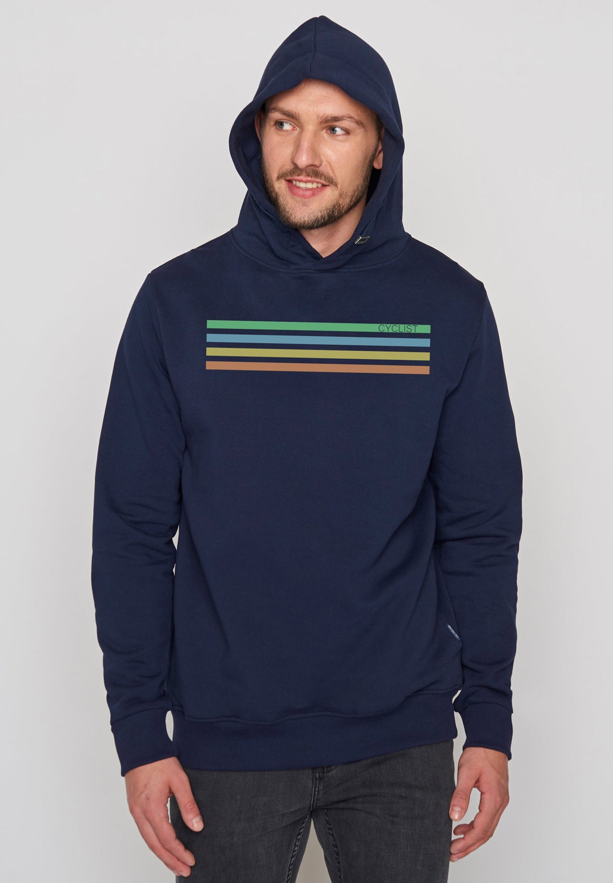 Hoodie Cyclist Dunkelblau von Greenbomb