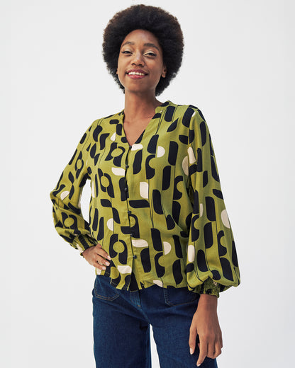 Bluse Retro-Muster von Mademoiselle Yéyé