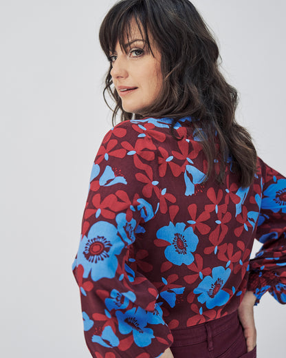 Bluse Blumen-Muster von Mademoiselle Yéyé