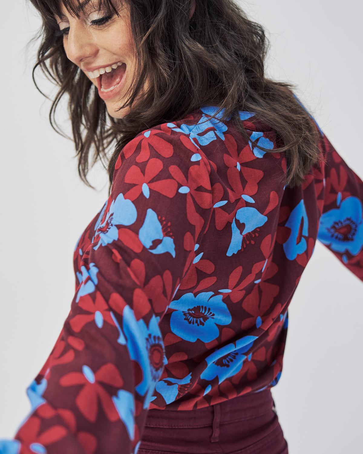 Bluse Blumen-Muster von Mademoiselle Yéyé