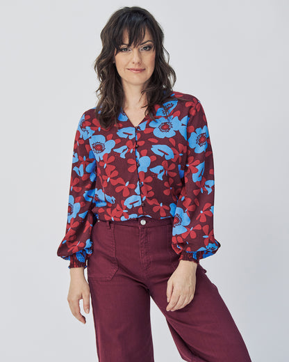 Bluse Blumen-Muster von Mademoiselle Yéyé