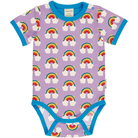 Kurzarm-Body Regenbogen von Maxomorra