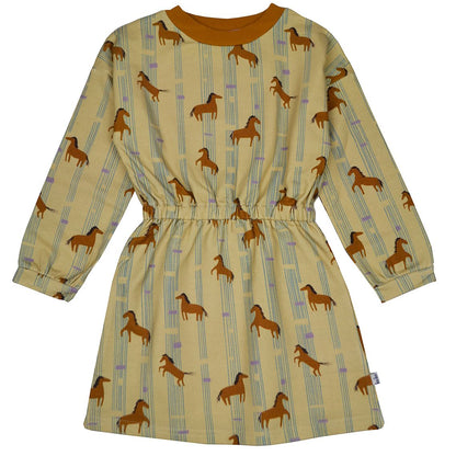 SALE: Langarmkleid mit Pferden von Baba