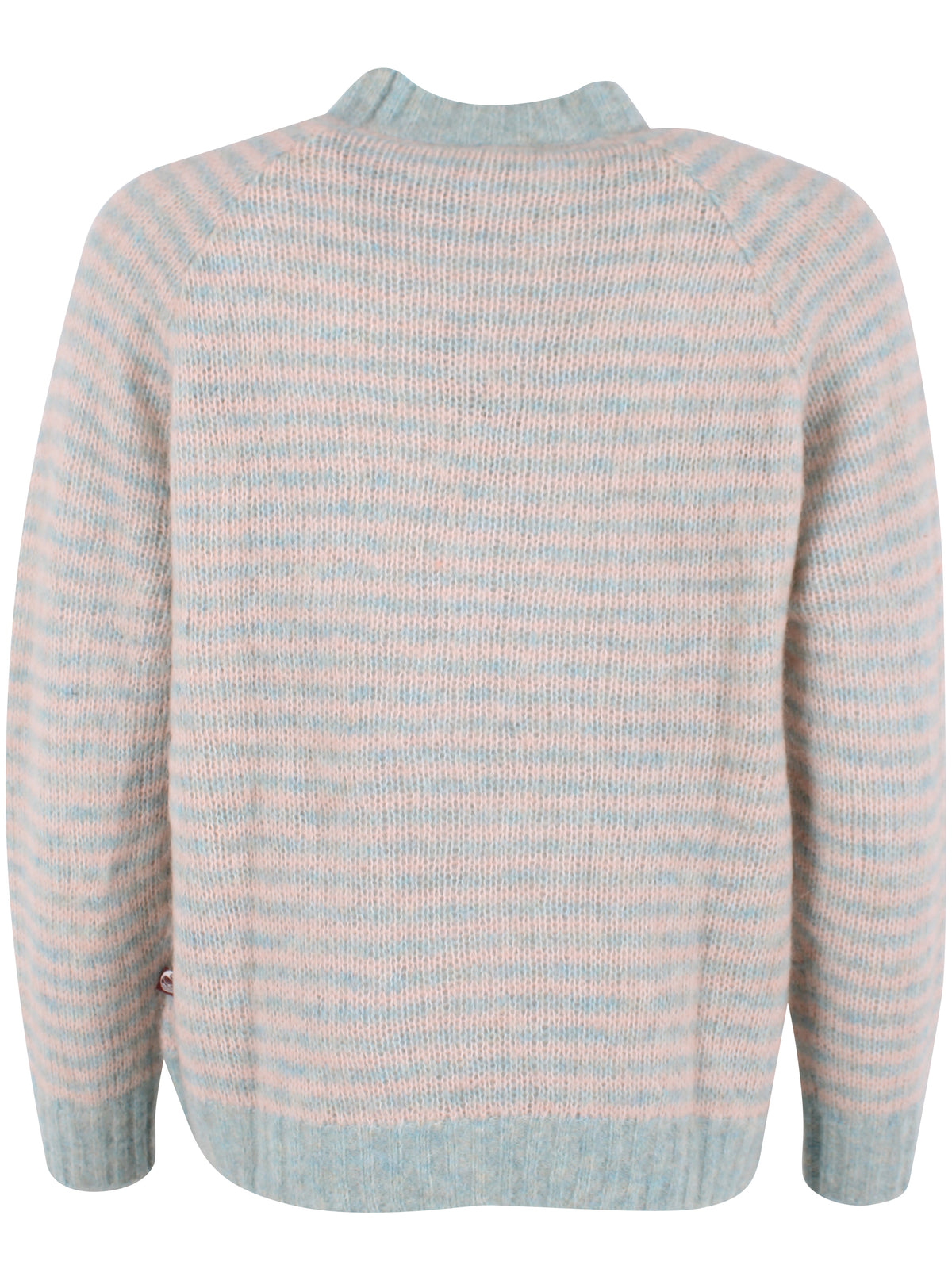 Wollpullover Hellblau/Creme gemustert von Danefae