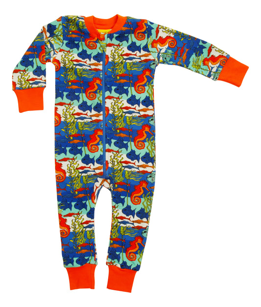 Einteiler-Pyjama mit Meereswelt von DUNS