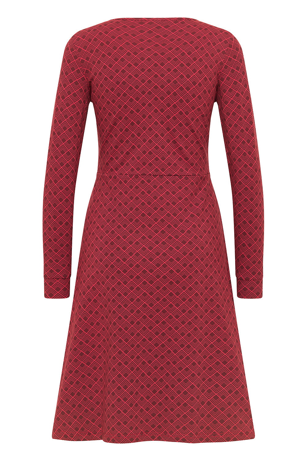 SALE: Kleid geometrisch gemustert in Rot von Tranquillo