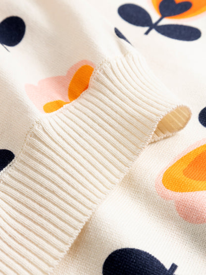Strick-Shirt Blumen von Mademoiselle YéYé