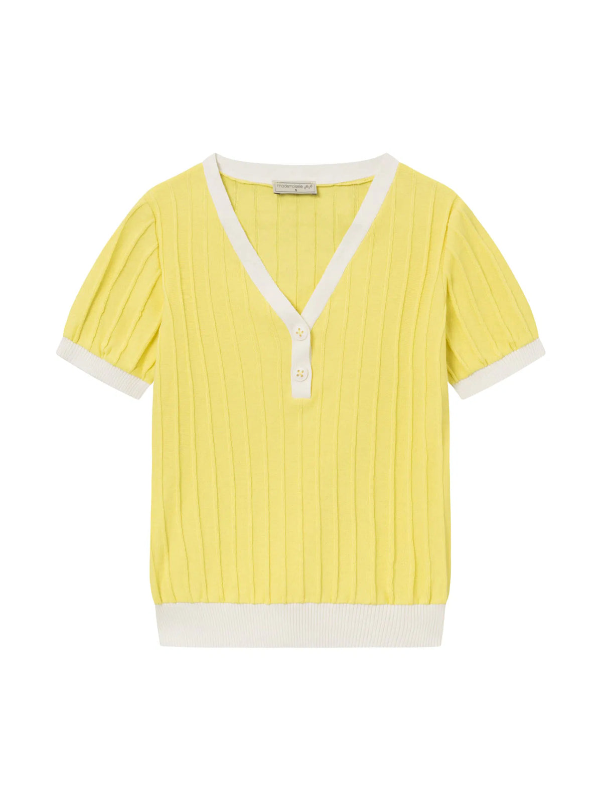 Strickshirt in Canary Yellow von Mademoiselle YéYé