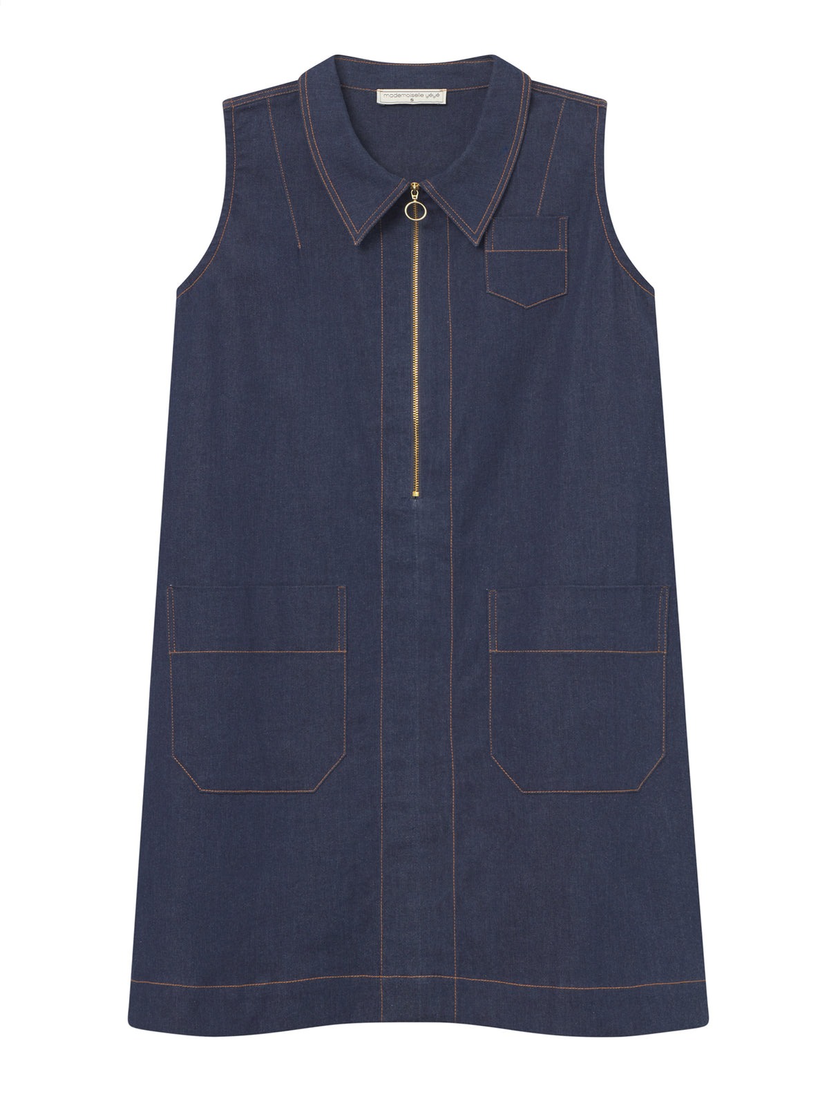 Denim Pinafore-Kleid von Mademoiselle Yéyé