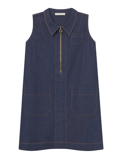Denim Pinafore-Kleid von Mademoiselle Yéyé