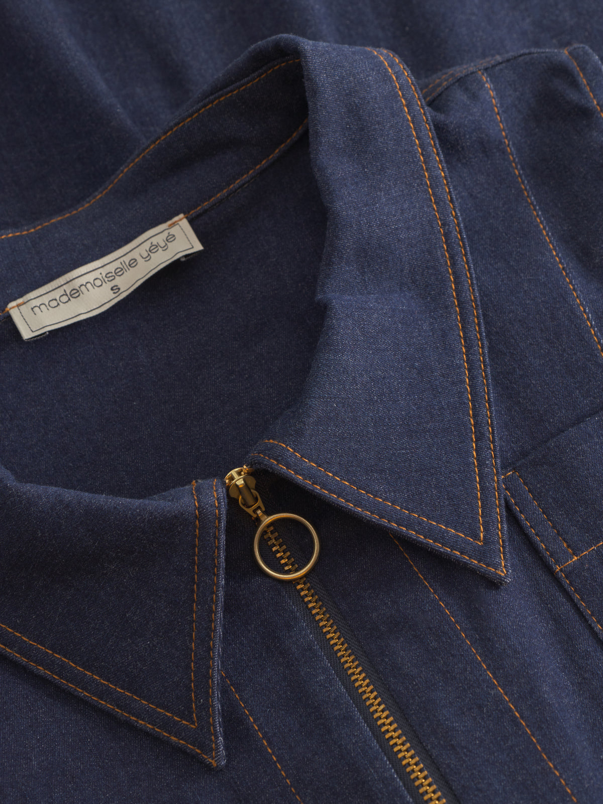 Denim Pinafore-Kleid von Mademoiselle Yéyé