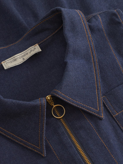 Denim Pinafore-Kleid von Mademoiselle Yéyé