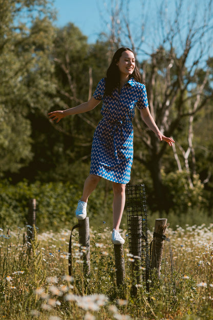 Sommerkleid mit Blätter