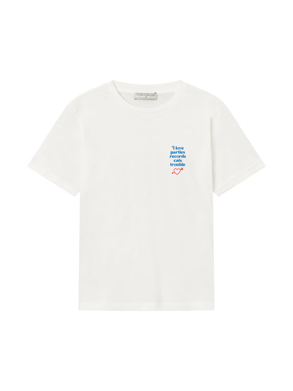 SALE: T-shirt "I love..." von Mademoiselle Yéyé