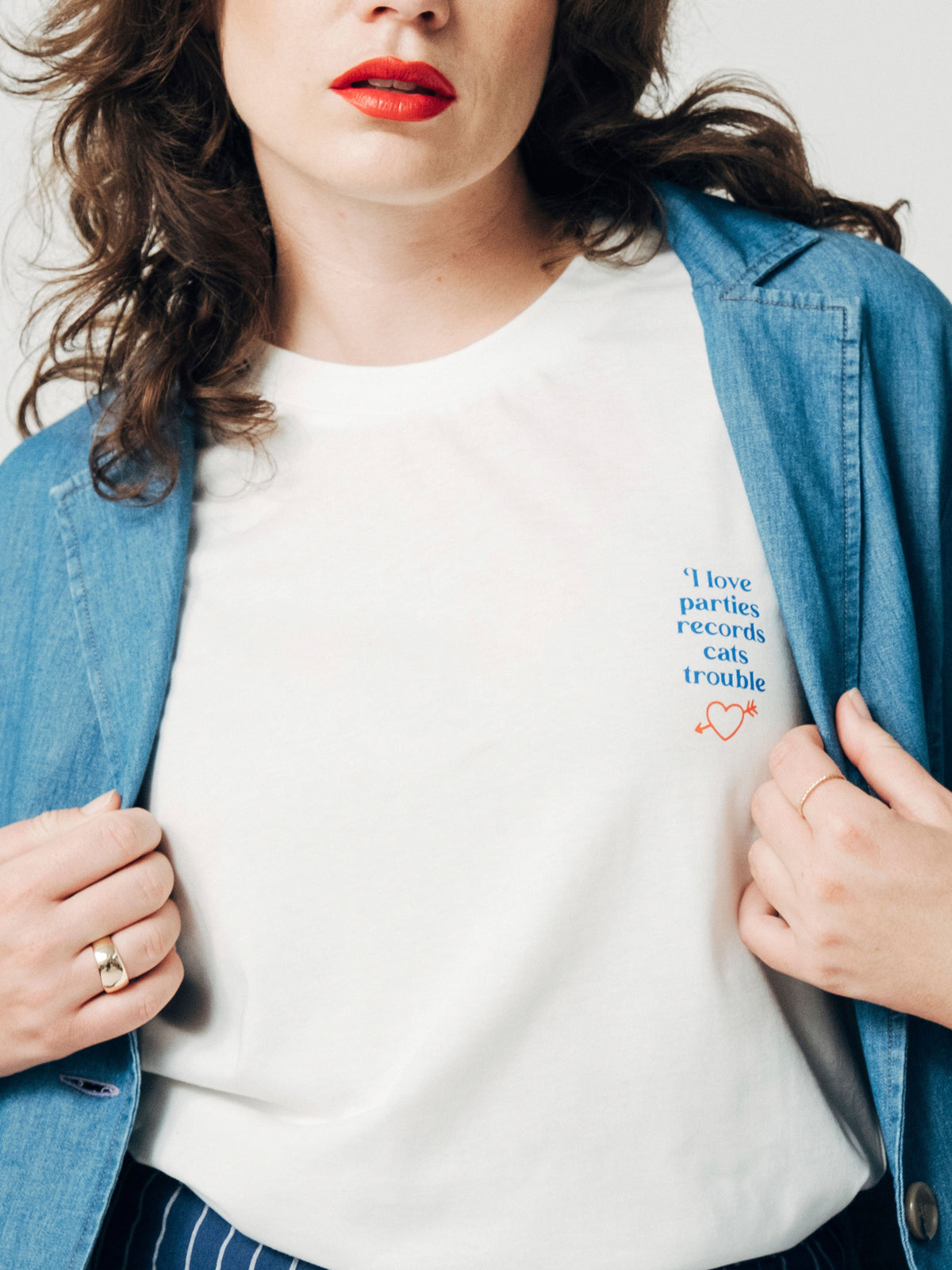SALE: T-shirt "I love..." von Mademoiselle Yéyé