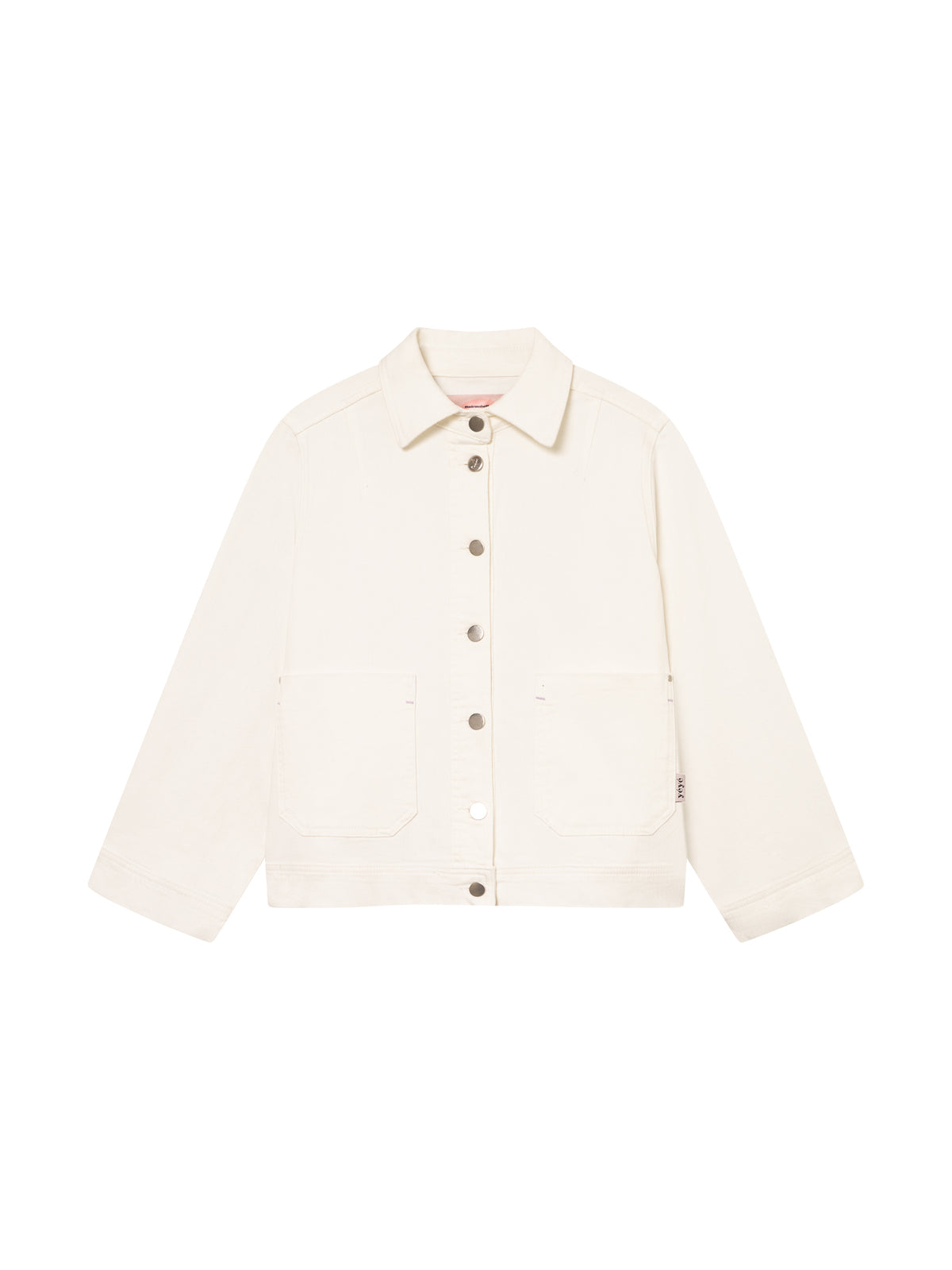 Weisse A-Form Jeans-Jacke von Mademoiselle Yéyé