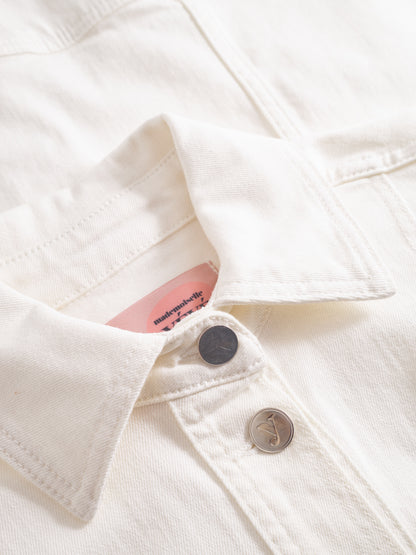 Weisse A-Form Jeans-Jacke von Mademoiselle Yéyé
