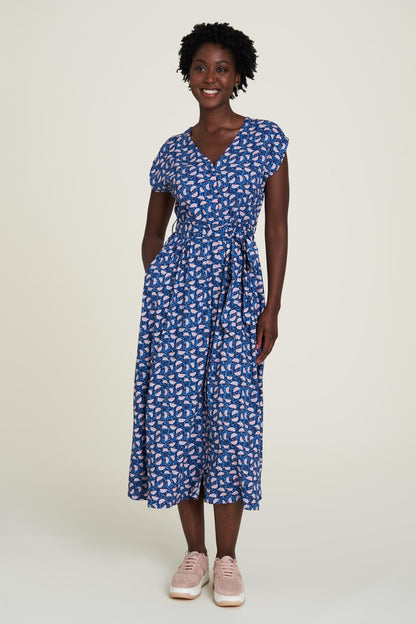 SALE -50%: Langes Ecovero Kleid Fruity von Tranquillo