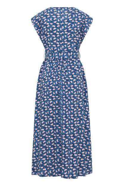 SALE -50%: Langes Ecovero Kleid Fruity von Tranquillo
