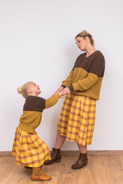 SALE: Strick-Pulli Braun/Bronze von Lily Balou