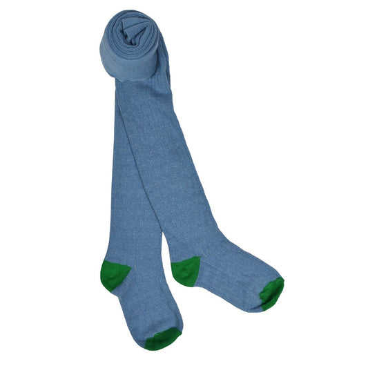 Strumpfhose mit Streifenstruktur in Hellblau von Baba