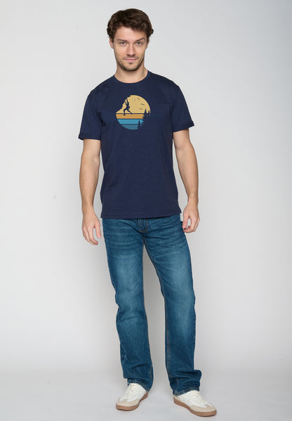 T-shirt Cliffhänger auf Navy Greenbomb