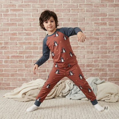 Pyjama 2-teilig mit Drachen von Maxomorra