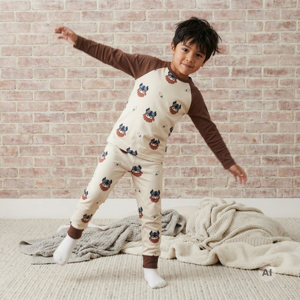 Pyjama 2-teilig mit Wikinger von Maxomorra