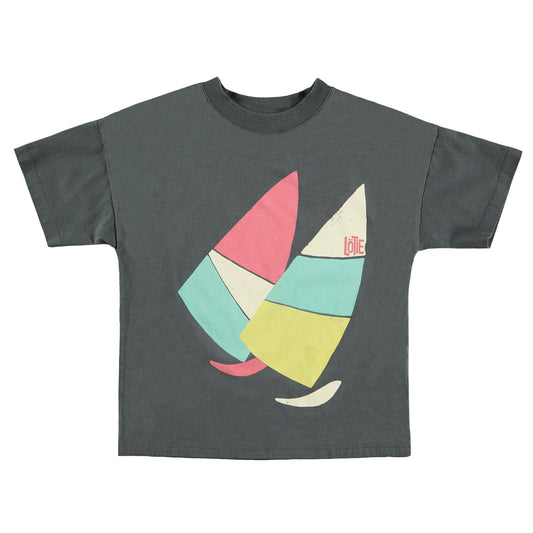 SALE: T-shirt Anthrazit mit Windsurf von Lötiekids