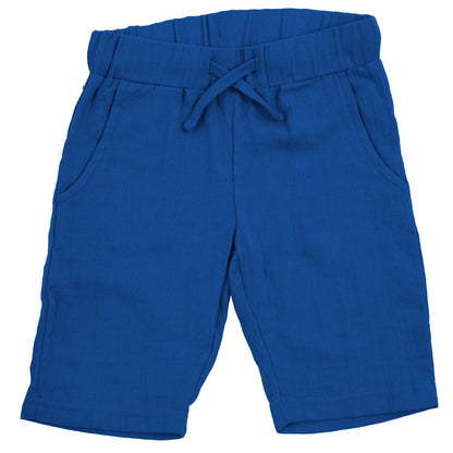Bermuda Shorts Musselin in blau von Maxomorra