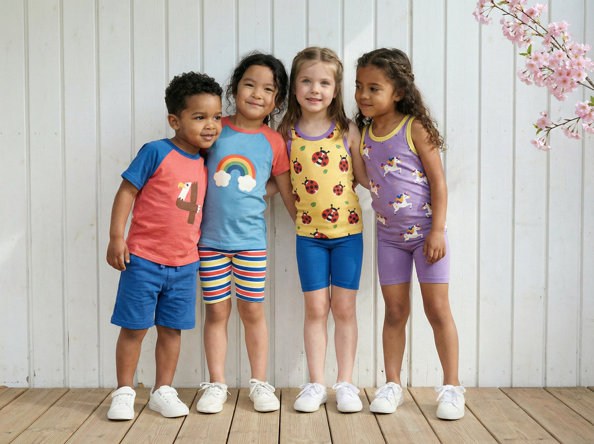 Bermuda Shorts Musselin in blau von Maxomorra