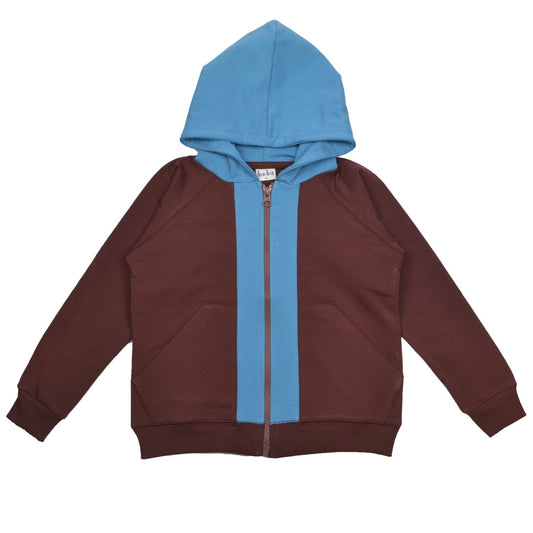 Kapuzenjacke Braun/Blau von Baba