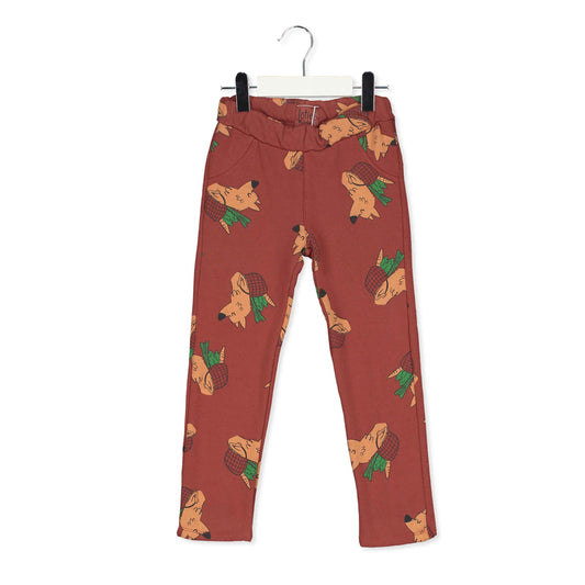SALE: Jeggings mit (Veggie)Wolf auf Braun von Lötiekids