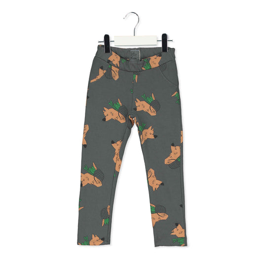 SALE: Jeggings mit (Veggie)Wolf auf Anthrazit von Lötiekids