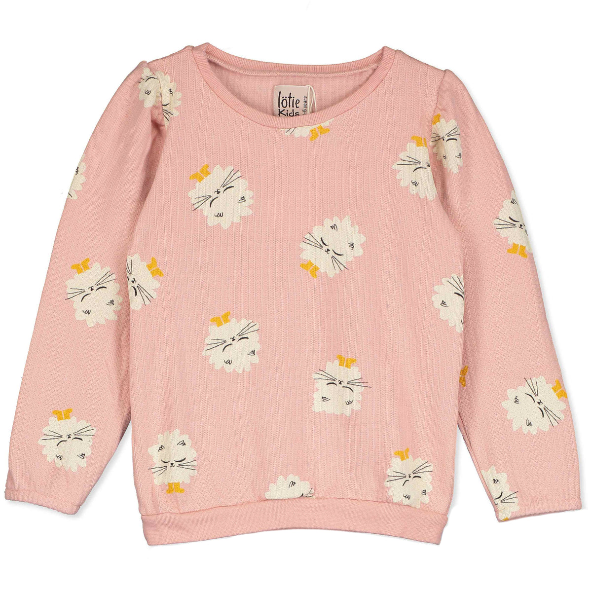 Blusen-Shirt mit Kätzchen auf Rosa