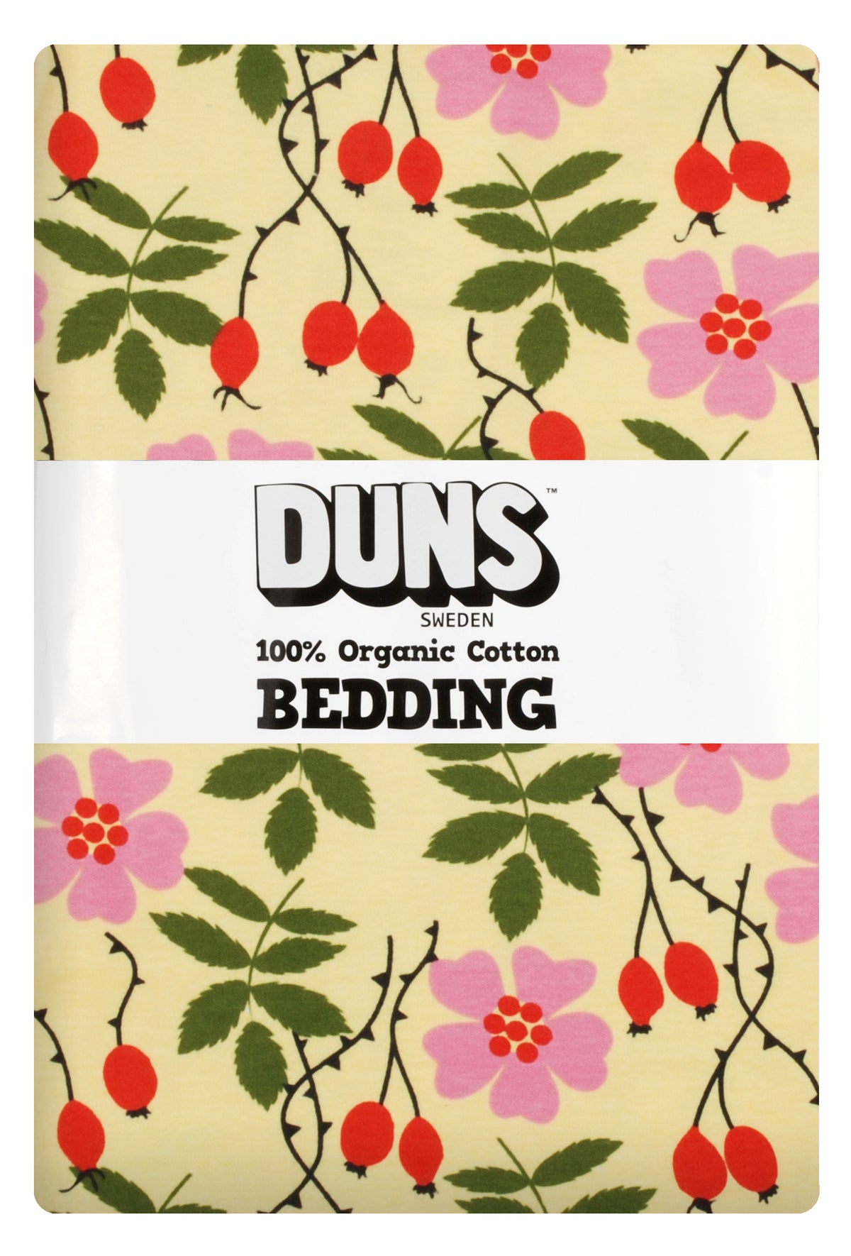 Bettwäsche mit Heckenrosen von DUNS